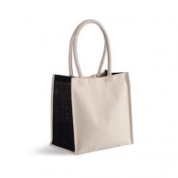 Shopping bag in cotton / jute - 17 l
