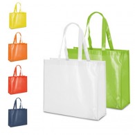 Shiny laminated non-woven shopping bag