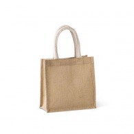 Hessian tote bag - small