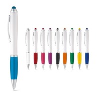 Bicolor stylus with metal clip