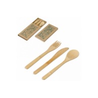 Set of 3 bamboo cutlery