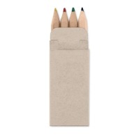 Set of 4 mini coloured pencils