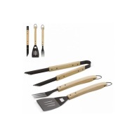 Wooden barbecue set