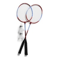 Set of 2 metal badminton rackets