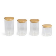 Set of 4 storage jars