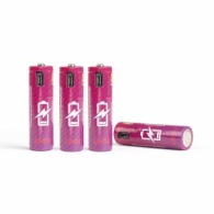 Set of 4 rechargeable AA batteries