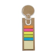 Bookmark with memo stickers