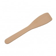 Flat wooden spatula