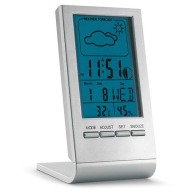 Weather station with lcd blue sky