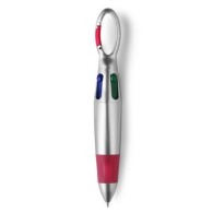 4 color pen with carabiner