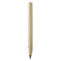 Wooden pen with ruler picture