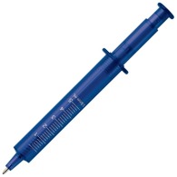 Transparent syringe pen