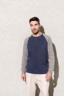 Organic two-tone sweatshirt