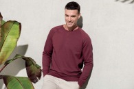 Organic sweatshirt with round neck and raglan sleeves - Kariban