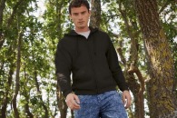 Men's zip-up hooded sweatshirt classic