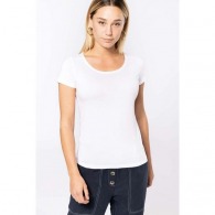 Women's organic short-sleeved collar t-shirt - kariban