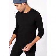 Men's long-sleeved round neck T-shirt - kariban