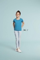 T-shirt child white 150 g sol's - cherry - 11981b