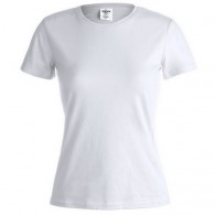 Women's white KEYA T-shirt in 150 g/m2 cotton