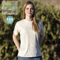 Women's KEYA T-Shirt in 150g/m2 organic cotton with natural finish