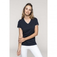 Women's V-neck pique T-shirt - Kariban