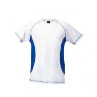 100% breathable polyester 135g/m2 technical T-shirt with reinforced seams