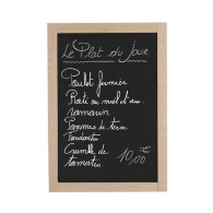 Wall painting Chalkboard 60 x 40 cm natural wood frame