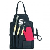 GREAT BBQ apron with cutlery