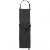 Polyester kitchen apron with front pocket