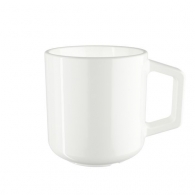 Amity white porcelain cup
