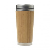 Bamboo thermos travel mug (400 ml)