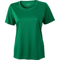 Women's plain technical T-shirt with short sleeves.