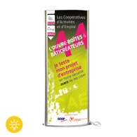 Double-sided illuminated totem 1700 x 800 mm (2 packages)