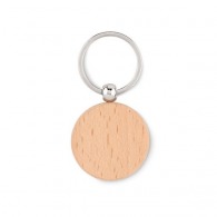 Toty wood - round wooden key ring picture
