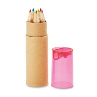 Tube of 6 coloured pencils