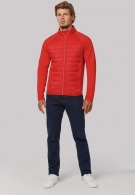 Unisex bi-material sport jacket