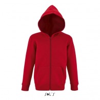 Zip-up hooded jacket - stone kids picture