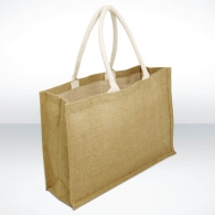 York - Large jute bag with cotton handles