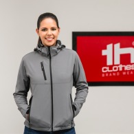 THC ZAGREB WOMEN. Softshell for women, with removable hood