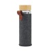 Product thumbnail Recycled glass bottle with pouch 1