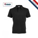 French polo shirt short sleeves organic cotton 220g/m²., Organic cotton polo shirt promotional