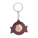 Soft PVC key ring + metal token wholesaler