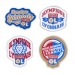 Embroidered patch 6,5cm, Badge promotional