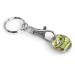 Four-colour token key ring, custom made shopping cart token promotional