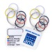 Multiple ring key ring