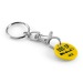 Classic token keyring with organic plastic token wholesaler