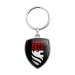Zamac key ring, coat of arms shape - P.U.H.T neutral wholesaler