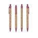 Biros in straw and pp, Cork Accessory promotional