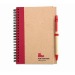 Recycled spiral notepad with hard cover pen wholesaler
