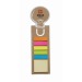 Bookmark with memo stickers, index and repositionable adhesive memo promotional